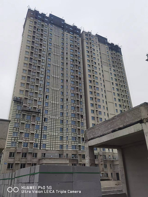 东铁营5#地块保温涂料工程